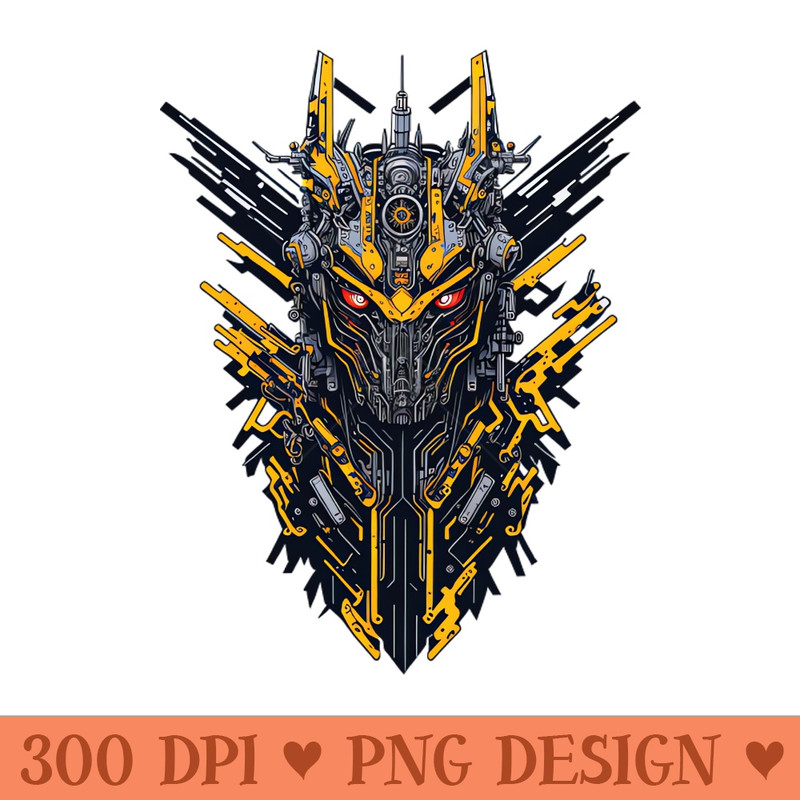 Mecha Skull S02 D16 - - High Quality 300 DPI