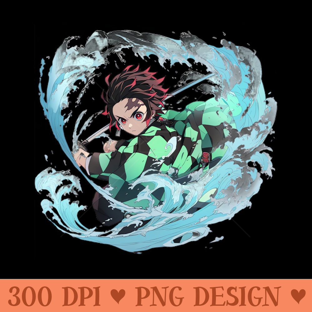 DEMON SLAYER WATER RAGE - PNG Image Downloads - Professional Design