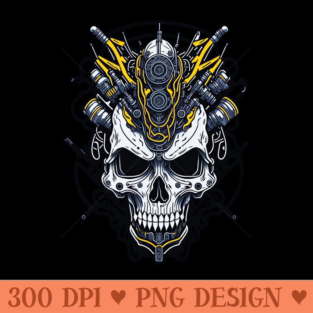 Mecha Skull S01 D43 - PNG Illustrations - Popularity
