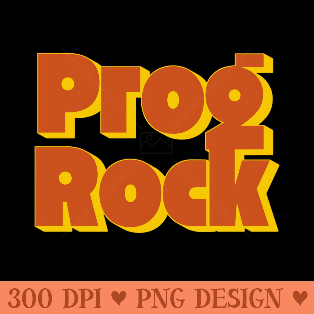 Prog Rock Vintage Progressive Rock Typography - Free PNG Downloads - Convenience