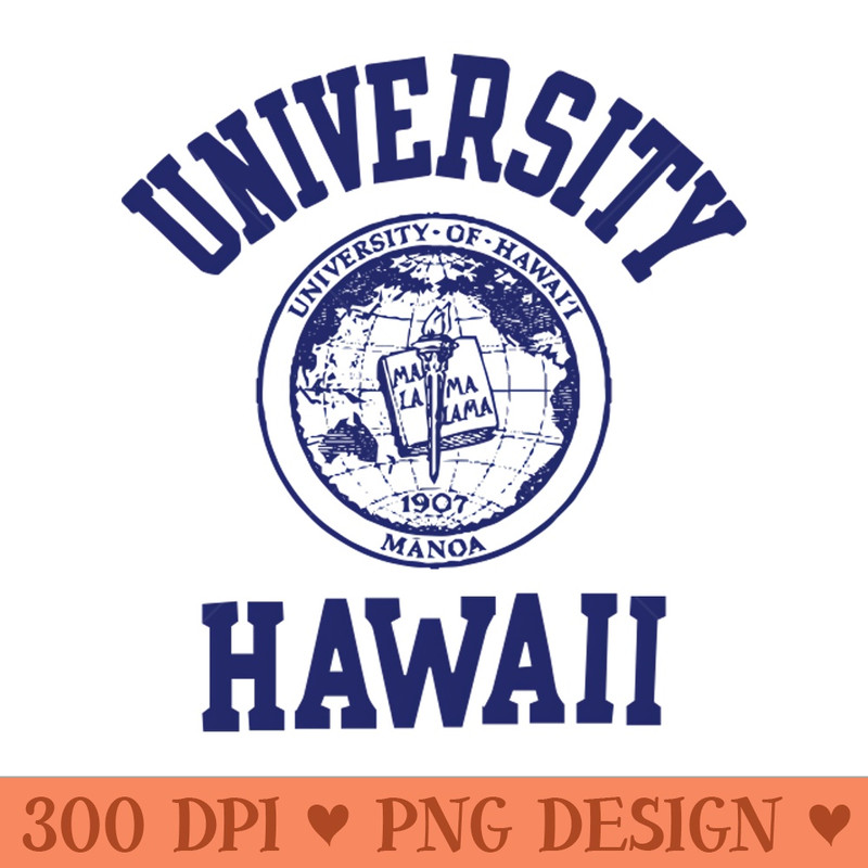 80s Vintage university Hawaii apparel - Digital PNG Graphics - Professional Design