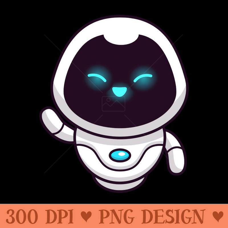 Cute Robot Waving Hand Cartoon - Vector PNG Download - Popularity