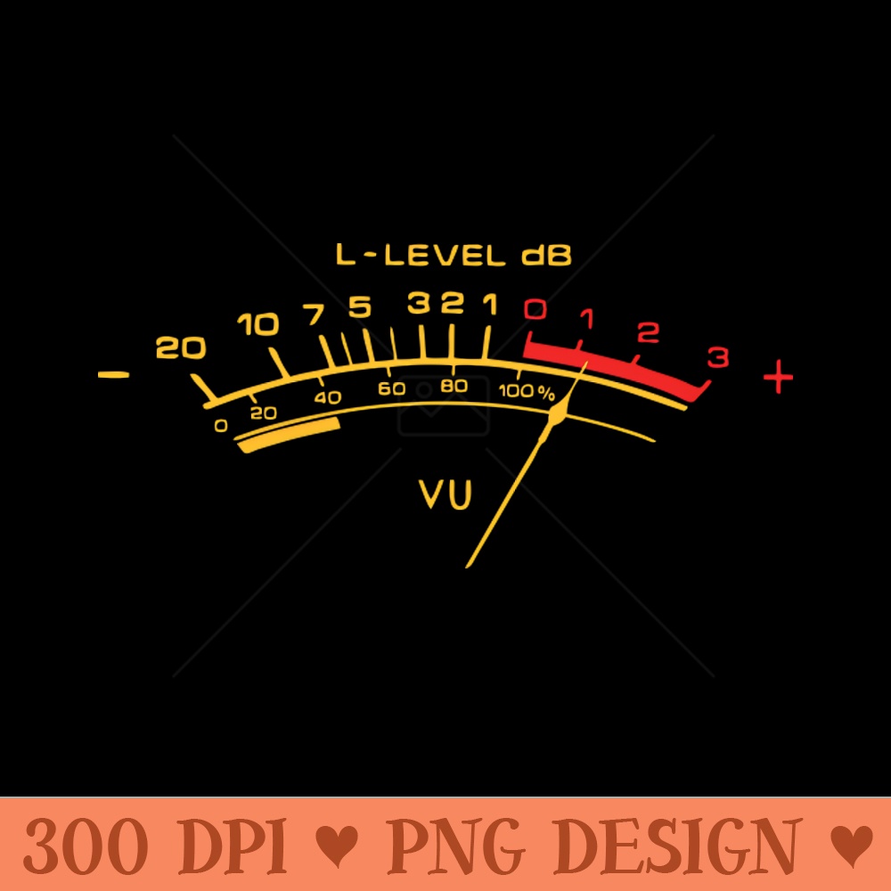 vu meter - Instant PNG Download - Customer Support