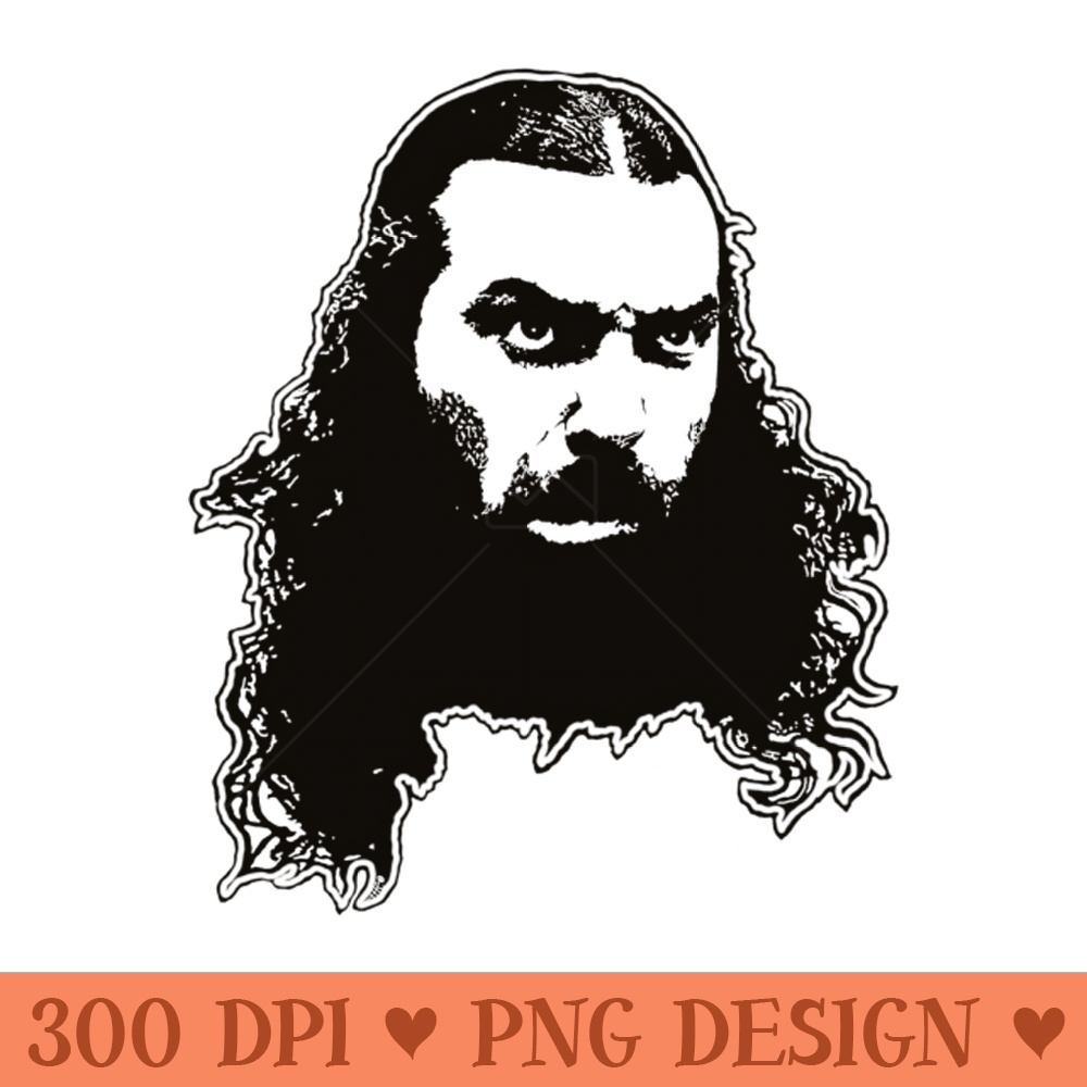 Bruiser Brody negative space - Digital PNG Art - Customer Support