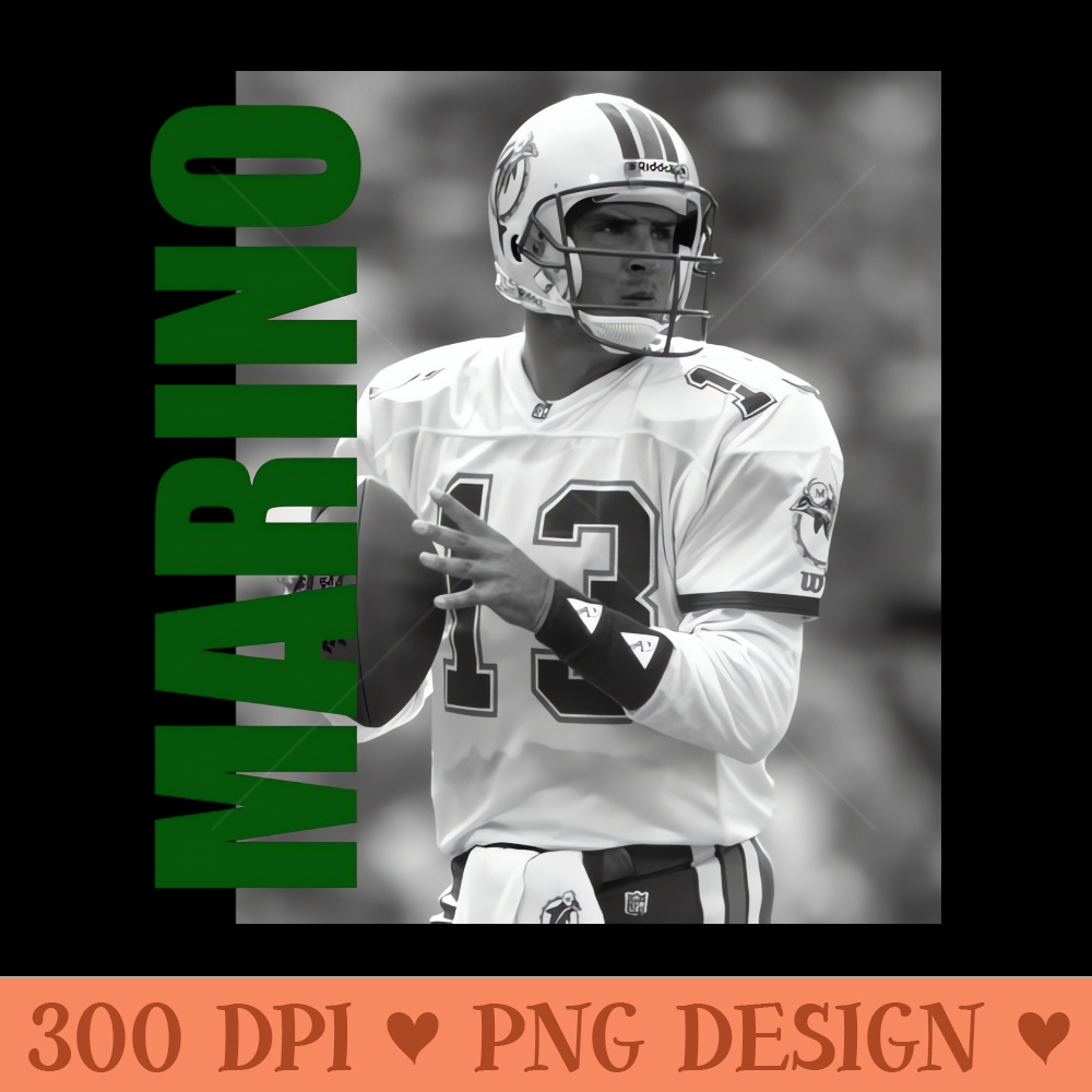 Dan Marino Retro Aesthetic Fan Art 80s - PNG Designs - Flexibility