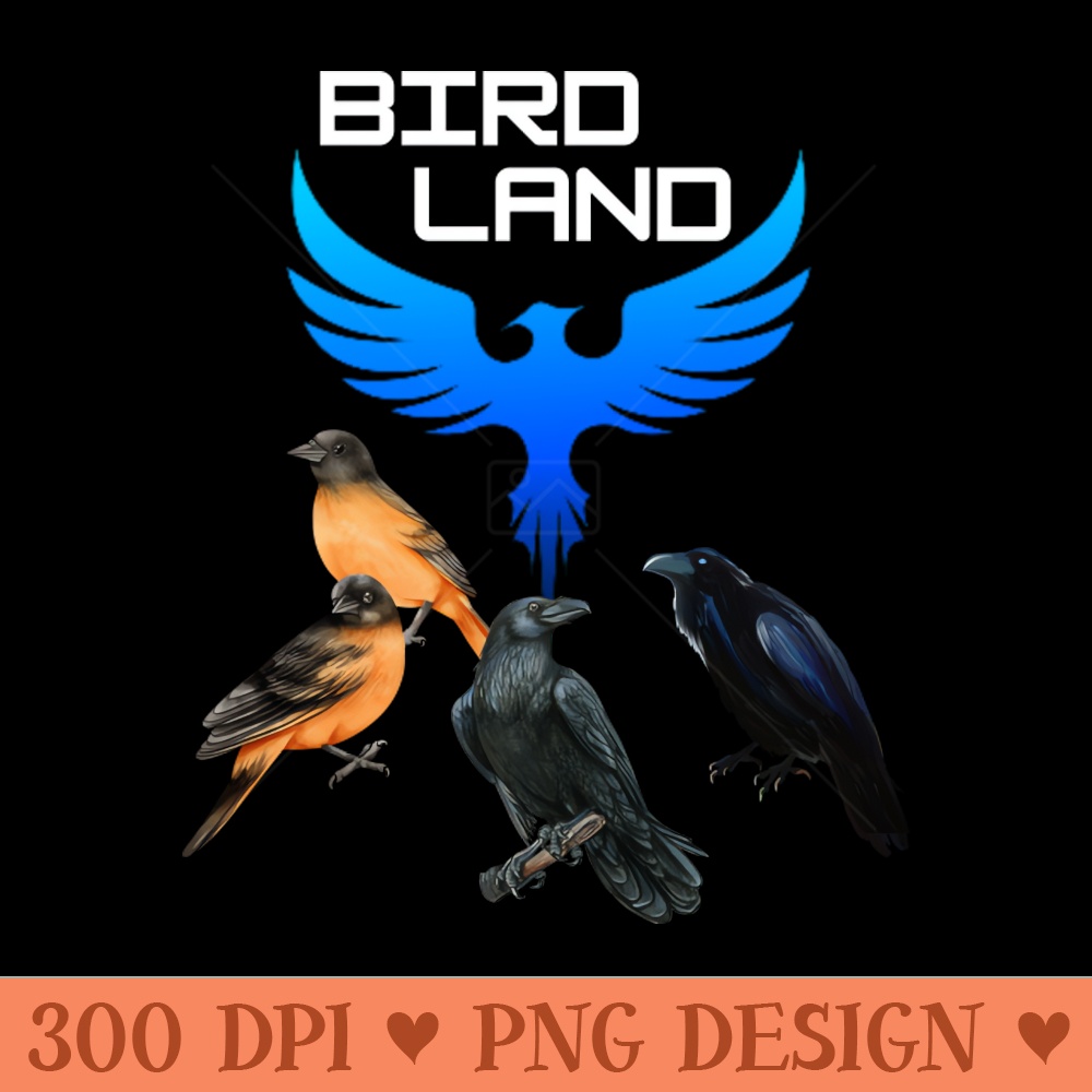 BIRD LAND CITY DESIGN - PNG Artwork - Variety