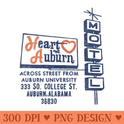 heart of auburn motel - png design downloads
