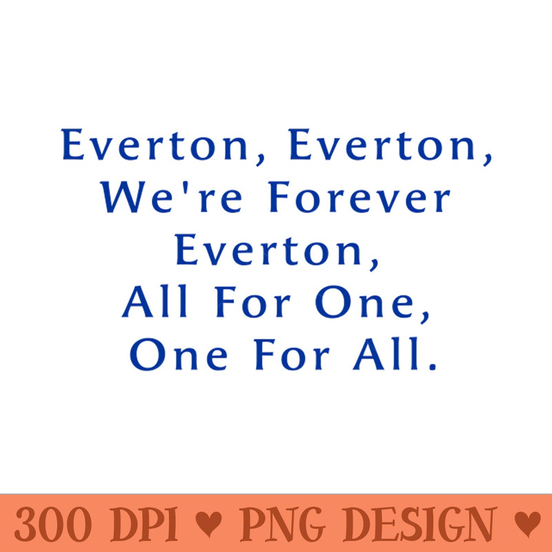 Everton - PNG Artwork - Popularity