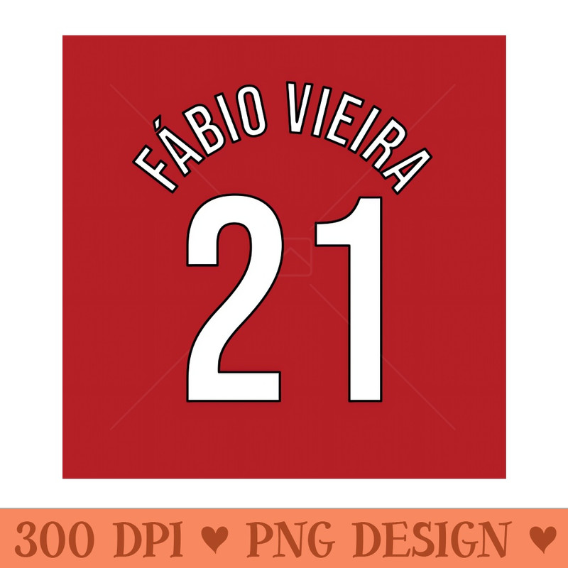 Fabio Vieira 21 Home Kit 2223 Season - PNG Download Collection - Latest Updates
