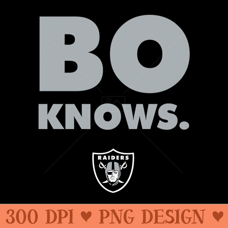 BO KNOWS RAIDER NATION - PNG Download Library - Convenience