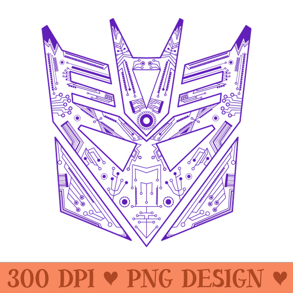 Decepticon Tech Purple - High Quality PNG - Professional Design