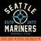 Vintage Seattle Mariners 1 by Buck Tee - Digital PNG Graphics - Good Value