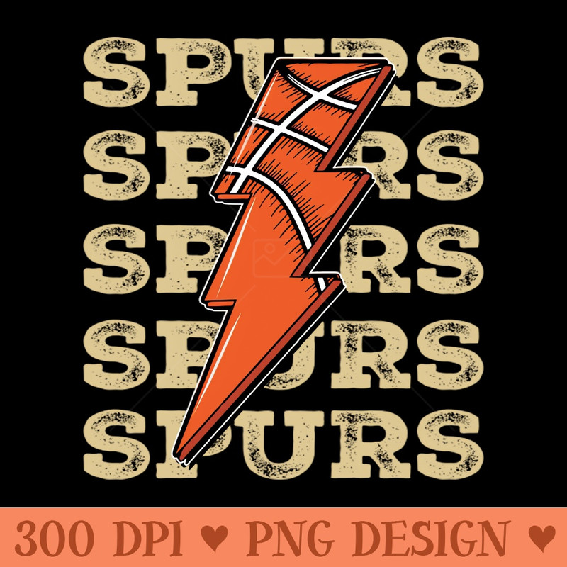 Funny Sports Spurs Proud Name Basketball Classic - PNG Clipart - Unique