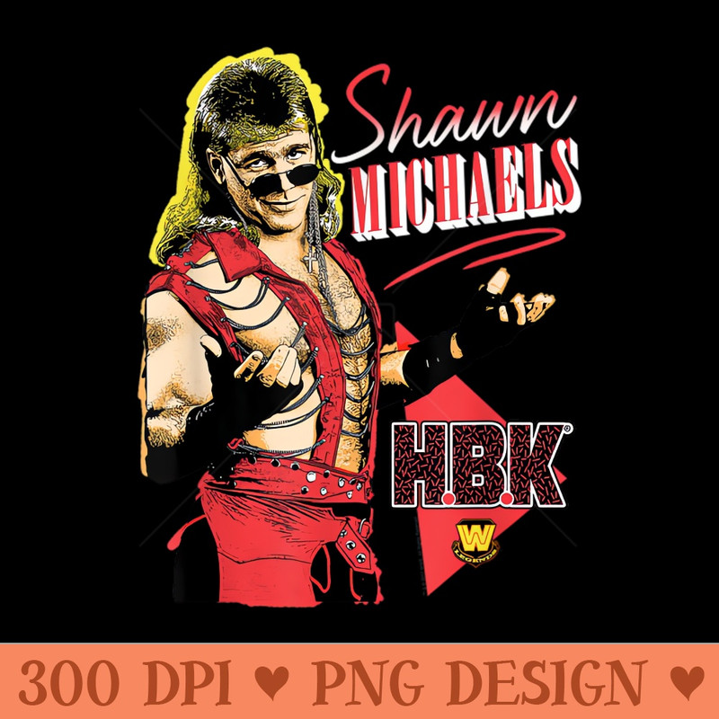 Shawn Michaels HBK - Instant PNG Download - Flexibility