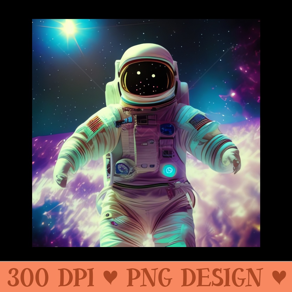 Purple space astronaut - PNG Design Downloads - Flexibility