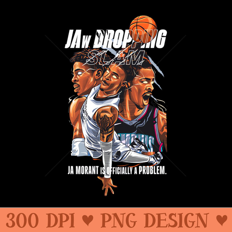 Ja Morant Slam Dunk - Sublimation PNG - Convenience