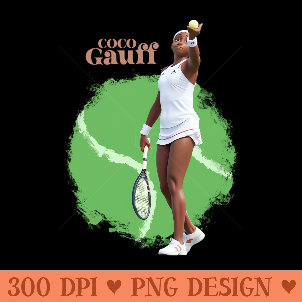 Coco Gauff cartoon - PNG Designs - Good Value