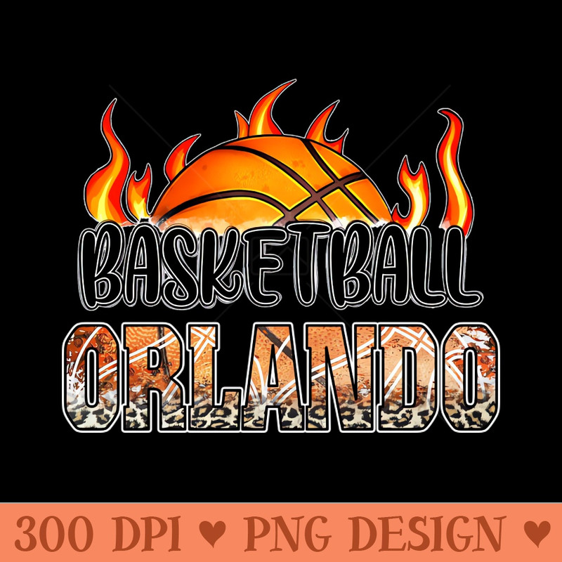 Classic Basketball Design Orlando Personalized Proud Name - PNG Download Store - Latest Updates