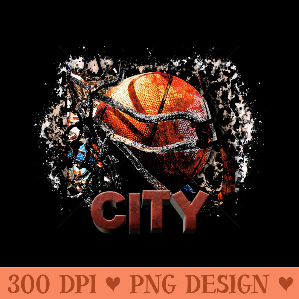 Classic Sports City Proud Name Basketball - - High Quality 300 DPI
