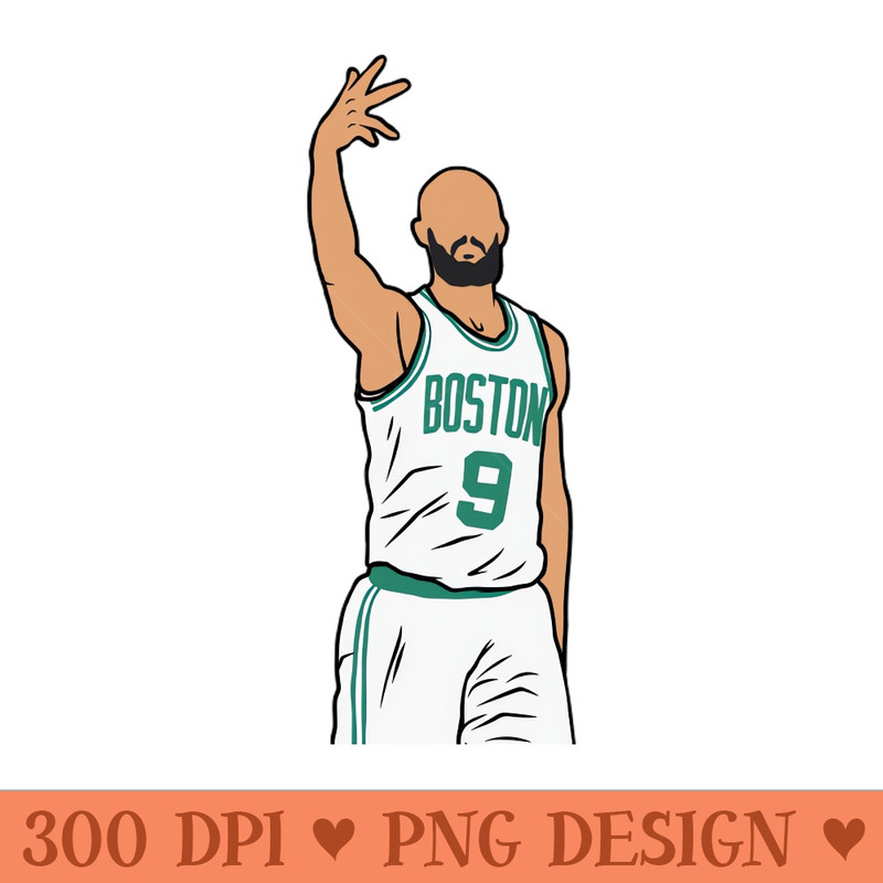 Derrick White 3 Point Celebration - Sublimation PNG - Convenience