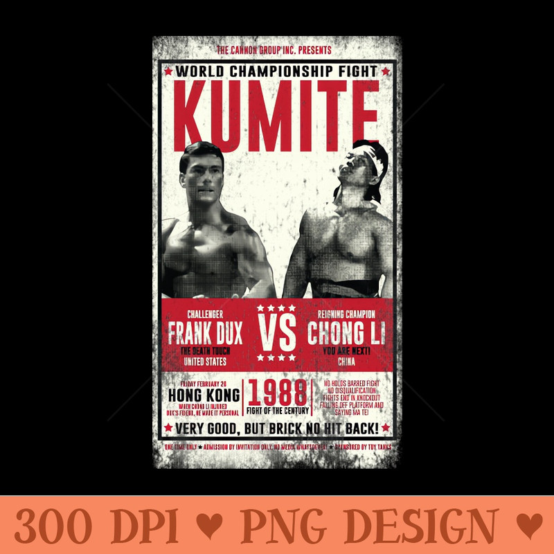 Bloodsport Championship Poster - PNG Image Downloads - Convenience