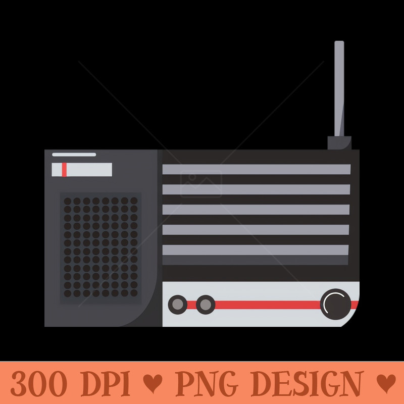 Radio - Digital PNG Download - High Quality 300 DPI