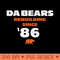 Da Bears Rebuilding Since 86 - Sublimation PNG - Flexibility