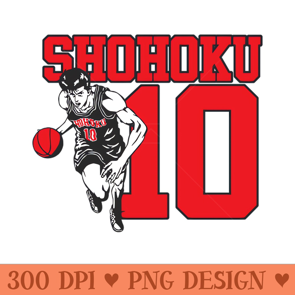 Shohoku Hanamichi Sakuragi Anime Design - PNG Artwork - Good Value
