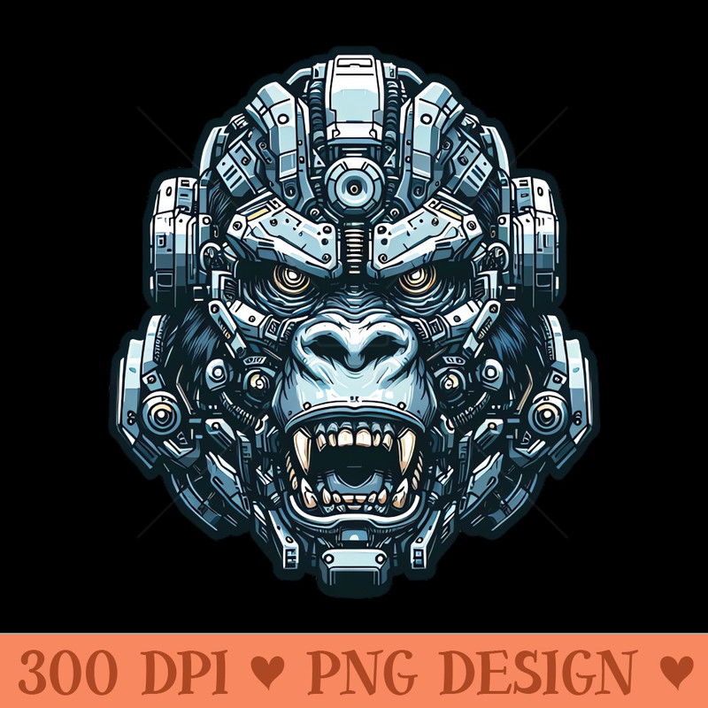 Mecha Apes S01 D10 - Digital PNG Graphics - Professional Design