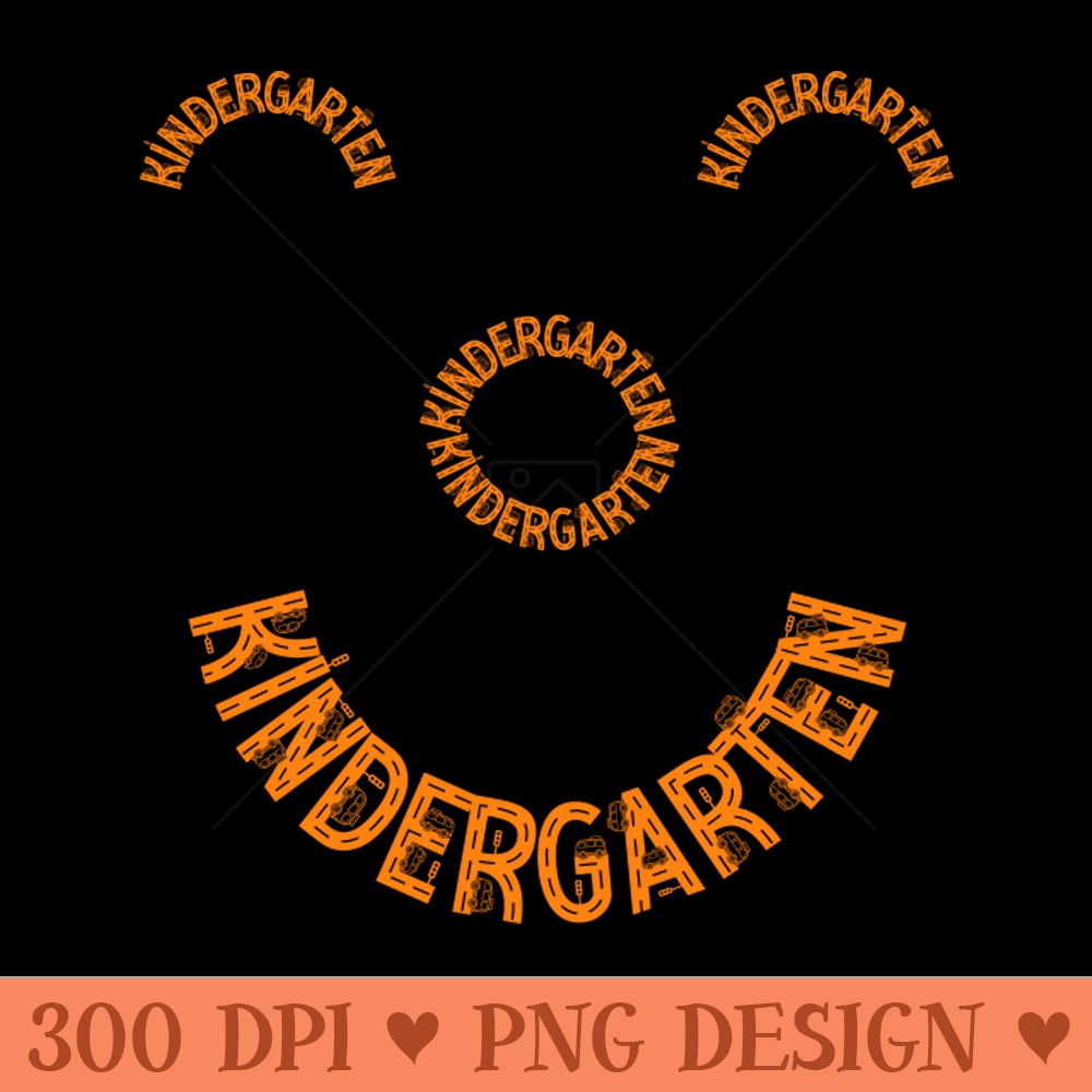 Kindergarten Smiley Face Cars Font - PNG Download Collection - Variety