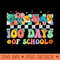 Groovy Happy 100 Days Of School 100 Days Smarter Kids - PNG Design Downloads - Good Value