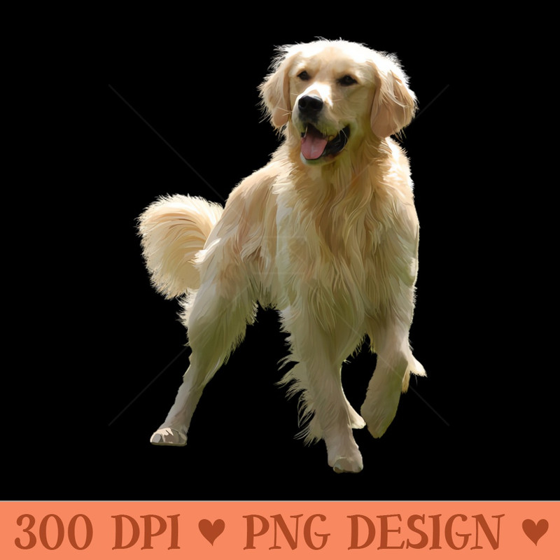 golden Retriever - PNG File Download - Customer Support
