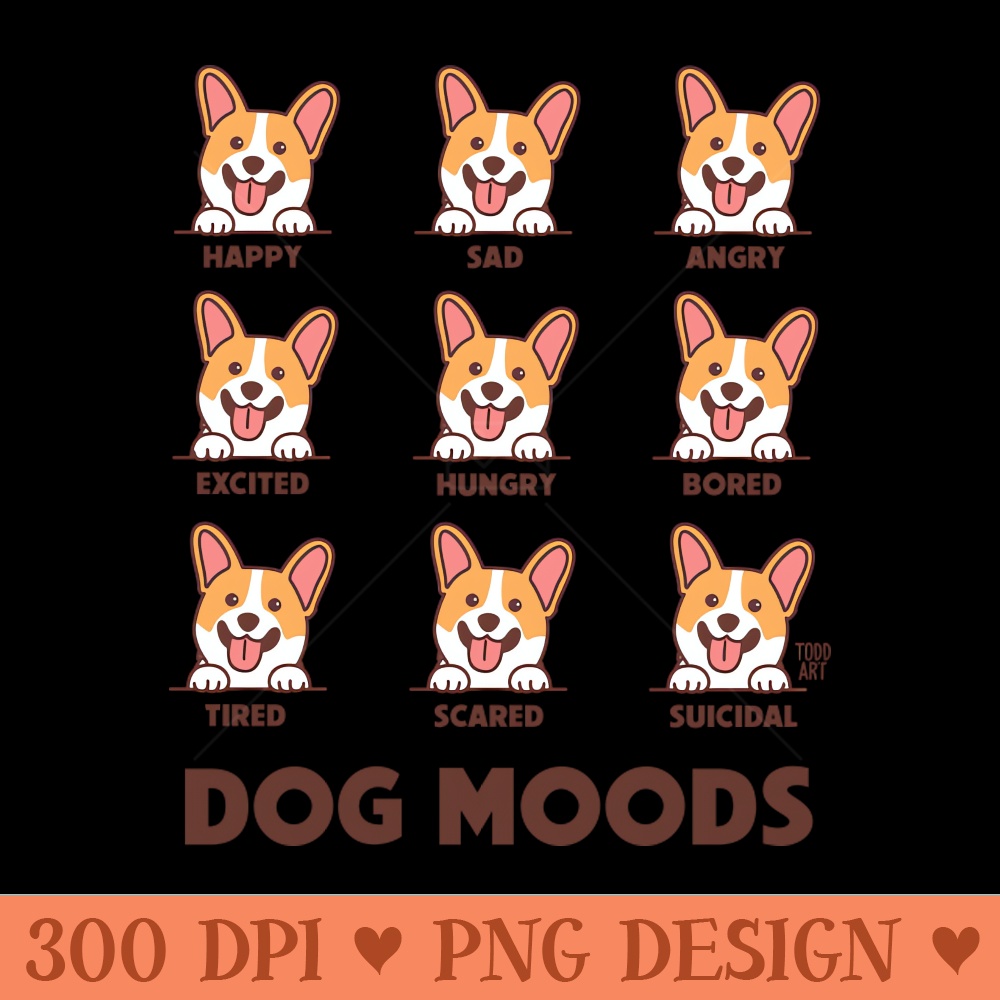 DOG MOODS - - High Quality 300 DPI