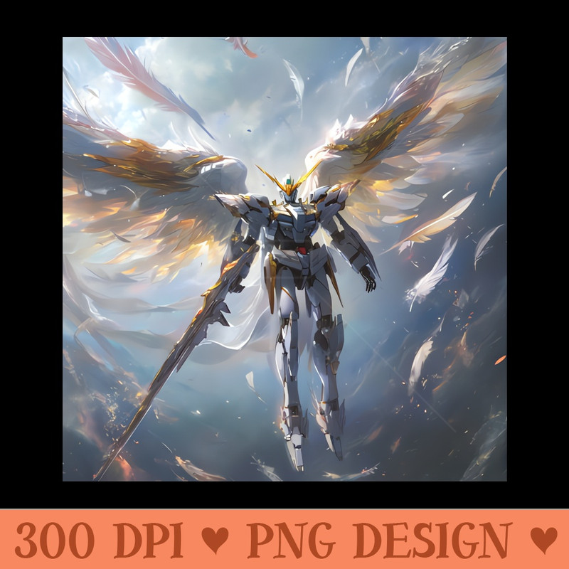 Winged Warriors Gundam Wing, Mecha Epic, and AnimeManga Legacy Unleashed - PNG Download Bundle - Good Value