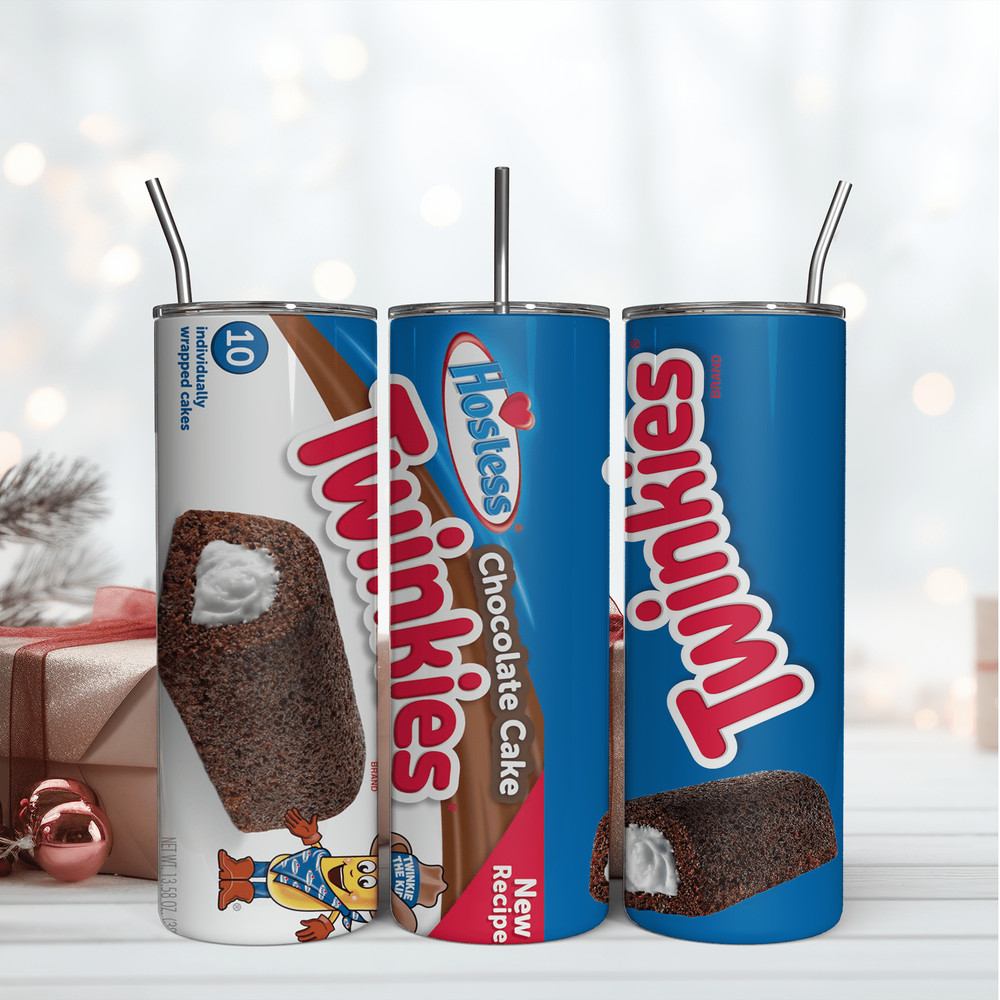 Twinkies 20Oz Tumbler Wrap Sublimation Design, 20OZ Tumbler Wrap Design.png