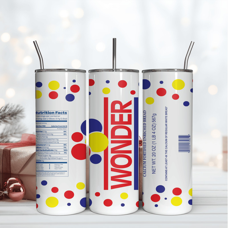 Wonder 20Oz Tumbler Wrap Sublimation Design, 20OZ Tumbler Wrap Design.png