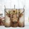 Sunflower Highland Cow Tumbler Design, Cow 20oz Skinny Tumbler Wrap Png.png