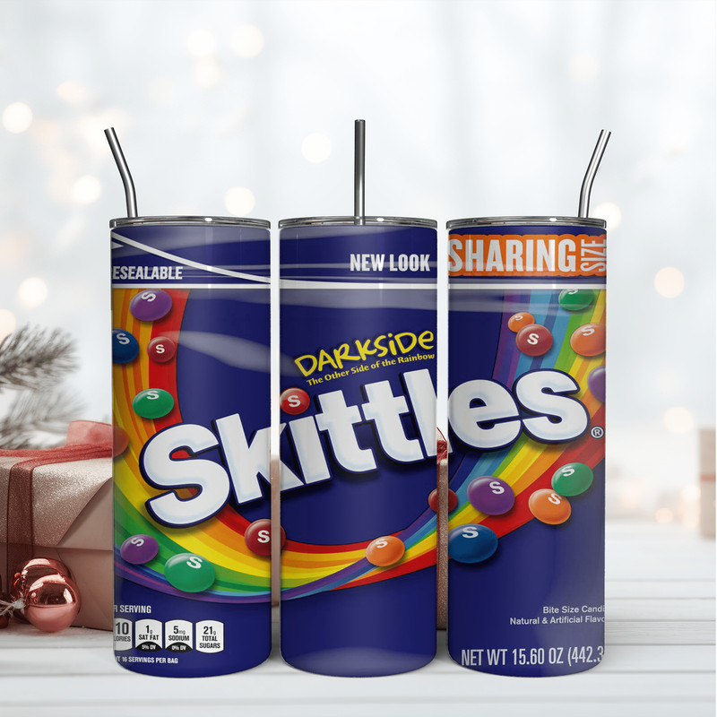 Skittles Candy 20Oz Tumbler Wrap Sublimation Design, 20OZ Tumbler Wrap Design.png