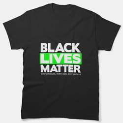 black lives matter fitted scoop t-shirt