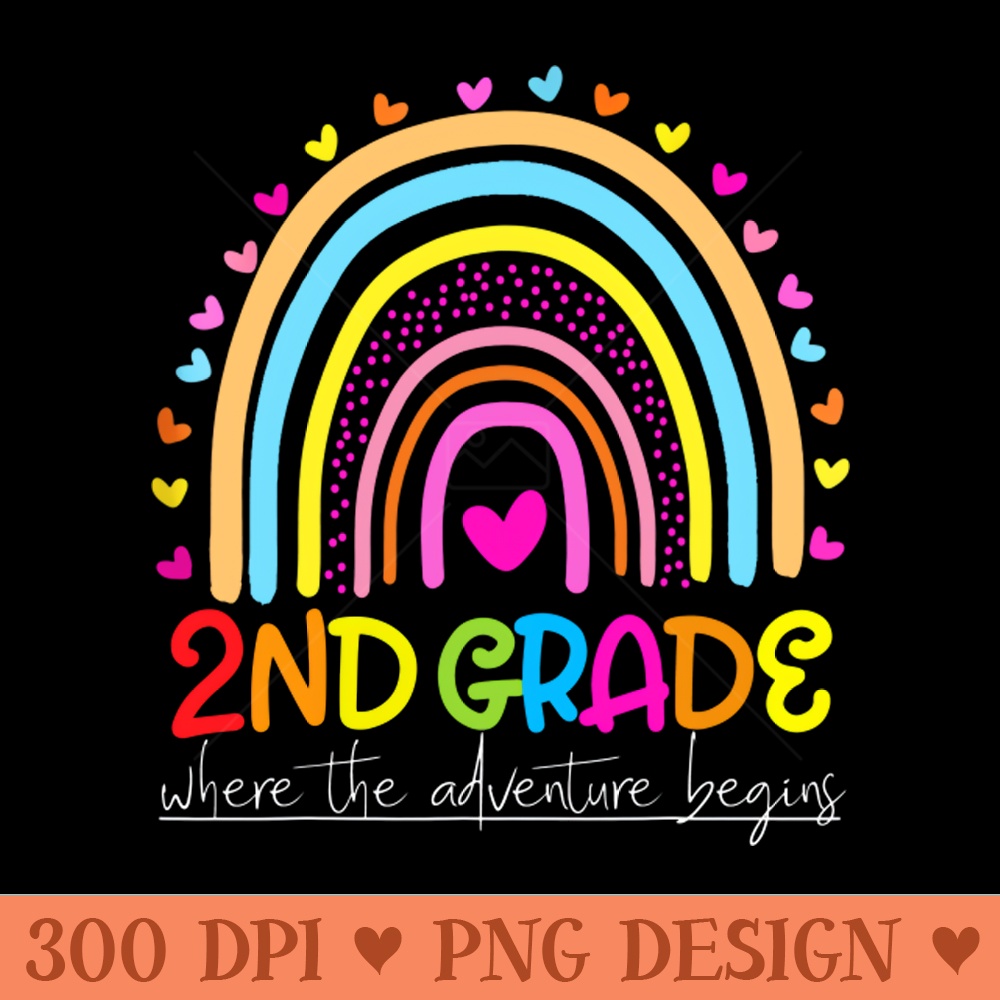 Rainbow 2nd Grade Where The Adventure Begins - PNG Download Website - Customer Support