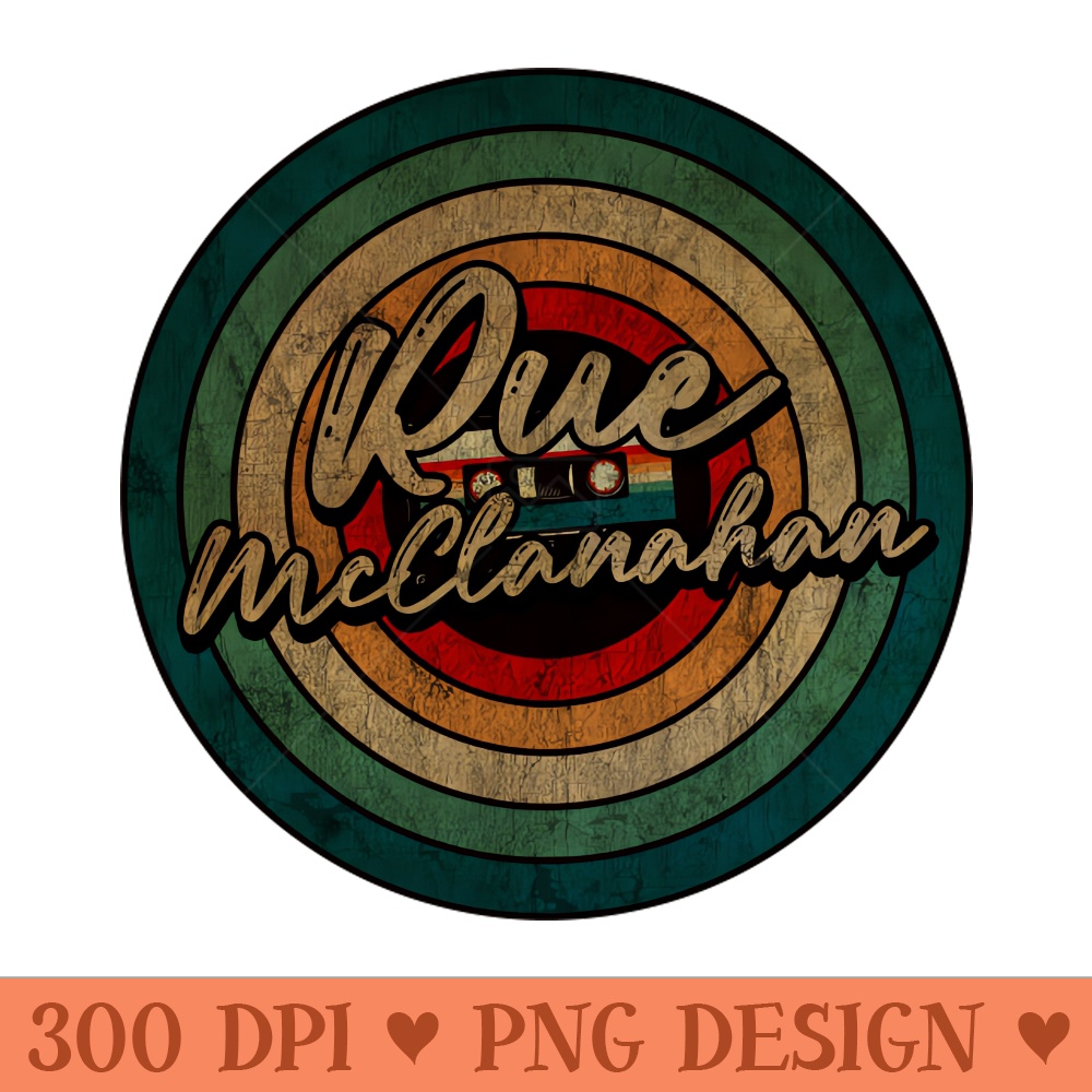 Rue McClanahan - Vintage Circle kaset - PNG Downloadable Resources - Professional Design