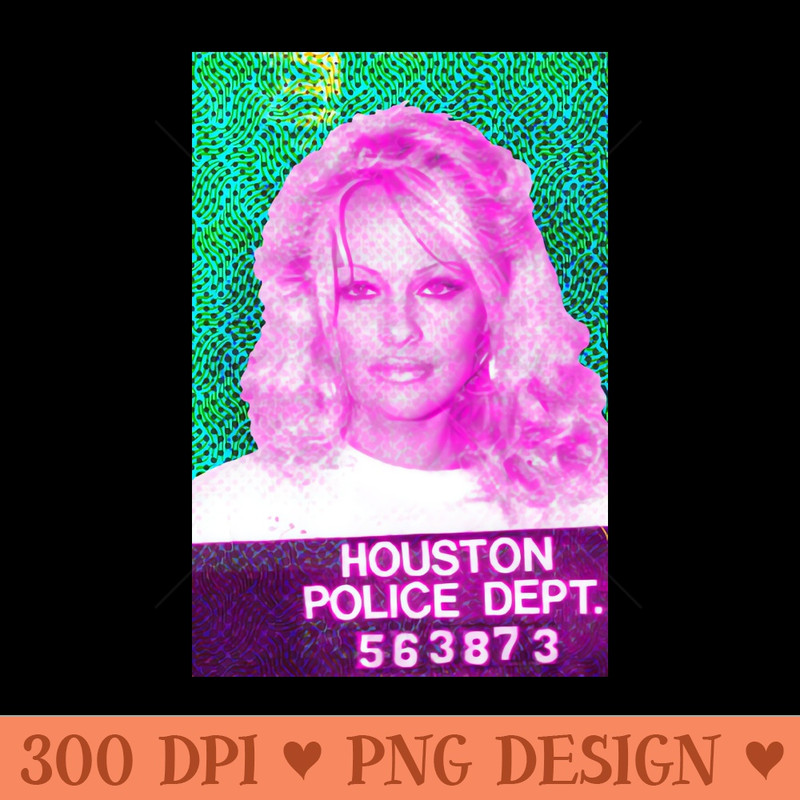 Pamela Anderson Mugshot - Instant PNG Download - Unique