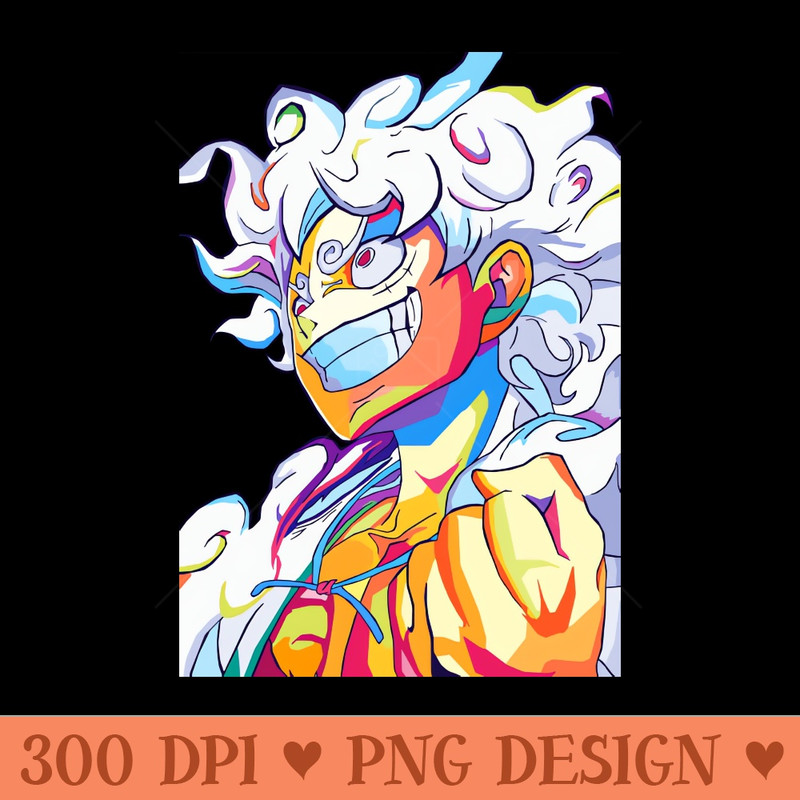 Anime Gear 5 Pop Art - PNG Designs - Customer Support
