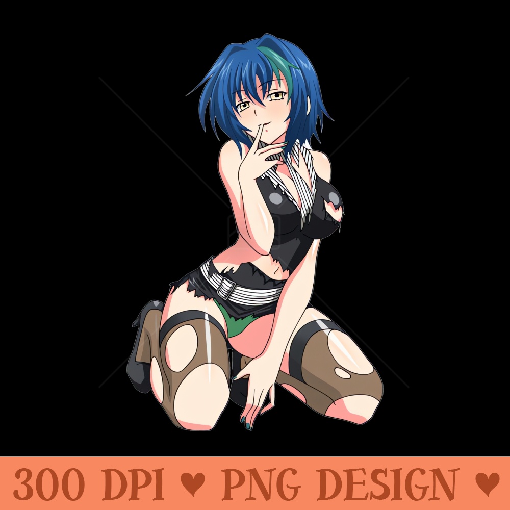 anime girl blue hair - PNG Download Bundle - Unique