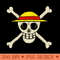 One Piece Skull by Miskel - Downloadable PNG - Unique