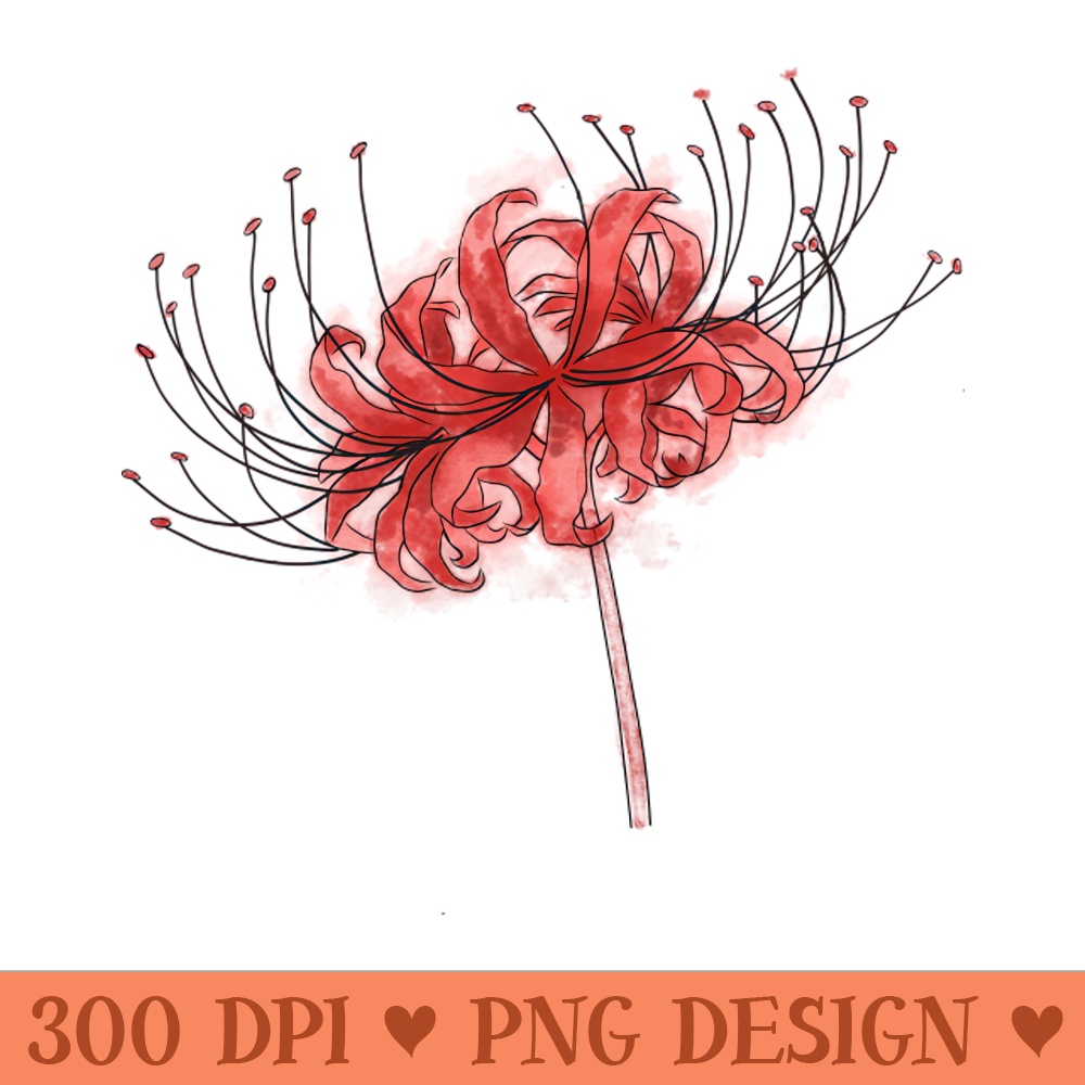 Anime Spider Lily - High Quality PNG - Professional Design