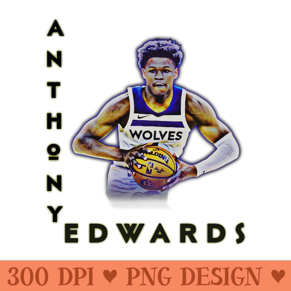Anthony edwards - PNG Printables - Customer Support