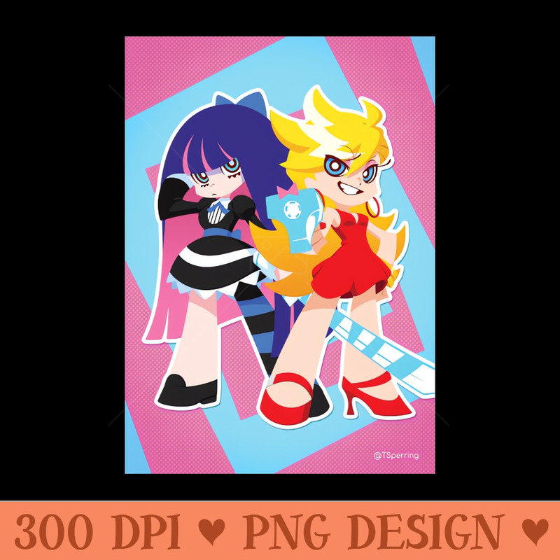 Panty u0026 Stocking - Downloadable PNG - High Quality 300 DPI