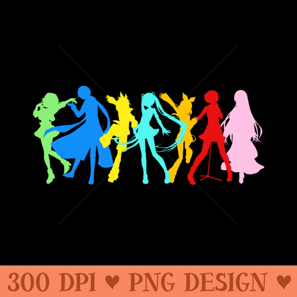 Vocaloid Group Silhouette - - Professional Design