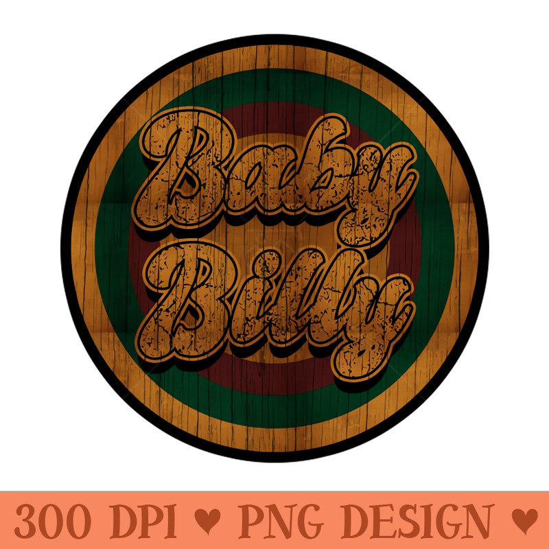 Circle Retro Baby Billy - PNG Artwork - Convenience